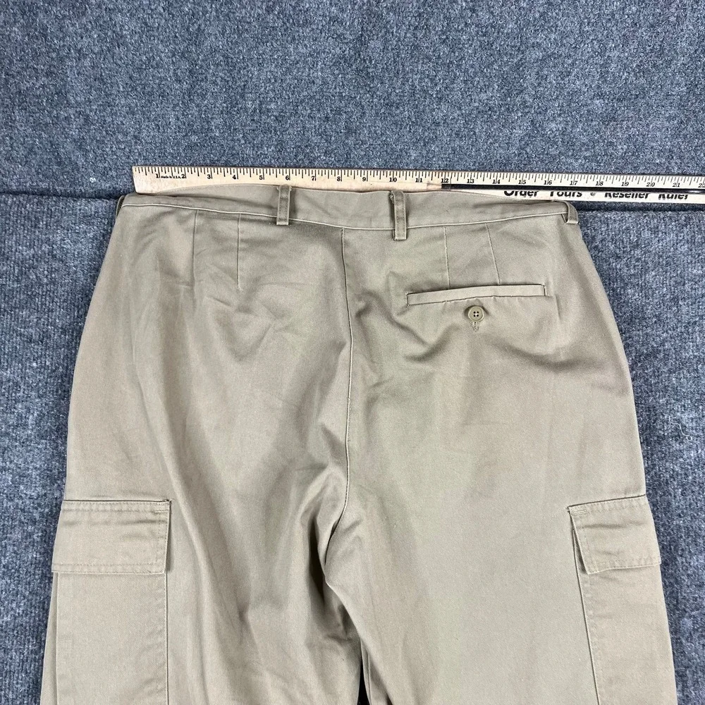 Edwards Pants Mens Size 14 XL  Beige‎ Cargo Work Uniform Straight Casual